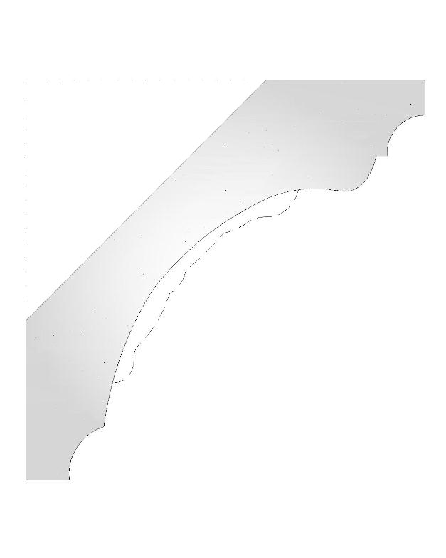 Plaster Cornice Ornate Scroll CN111