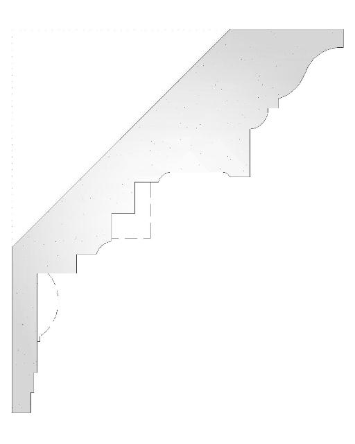 Plaster Cornice Large Egg & Dart CN170