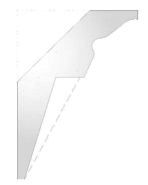 Plaster Cornice Gothic CN166