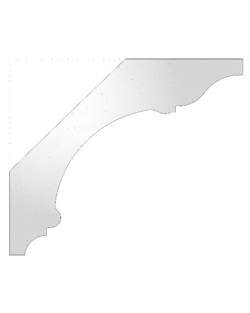 Plaster Cornice Large Ribbed CN168