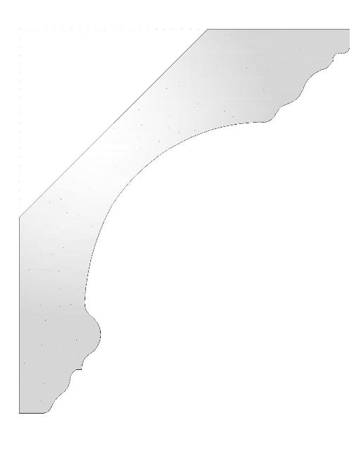 Plaster Cornice Swan Neck CN177