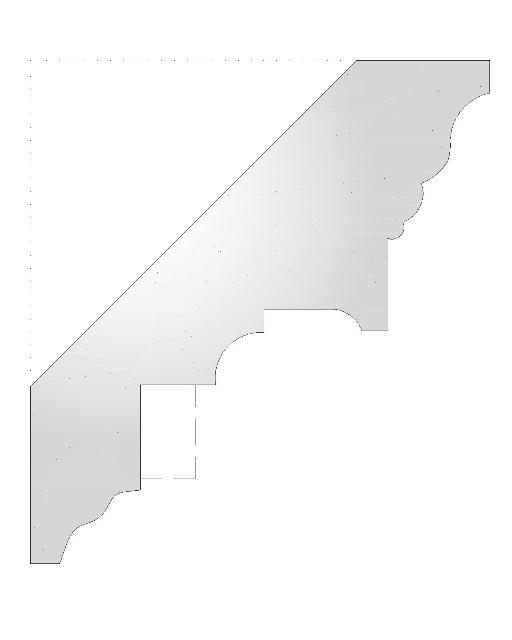 Plaster Cornice Medium Dental CN191