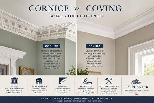 Cornice vs Coving