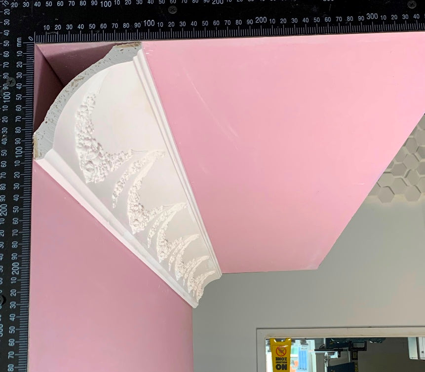 Plaster Cornice Floral Swag Drop CN115