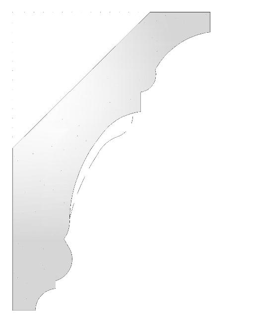 Plaster Cornice Small Honeysuckle Bead CN105