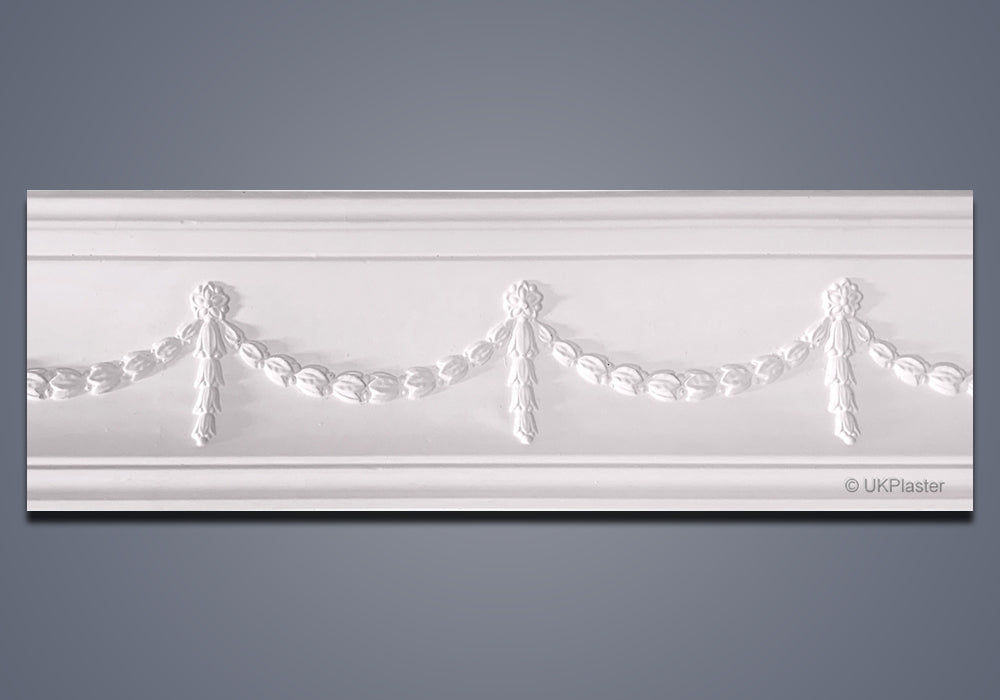 Plaster Cornice Swag Drop CN123