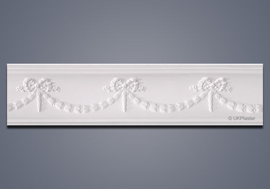 Plaster Cornice Swag and Bow CN145