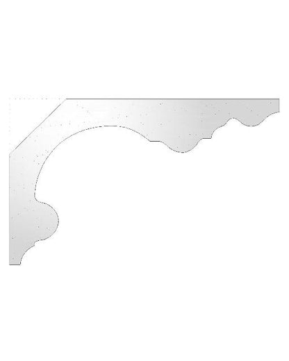 Plaster Cornice London Curve (PK) CN184